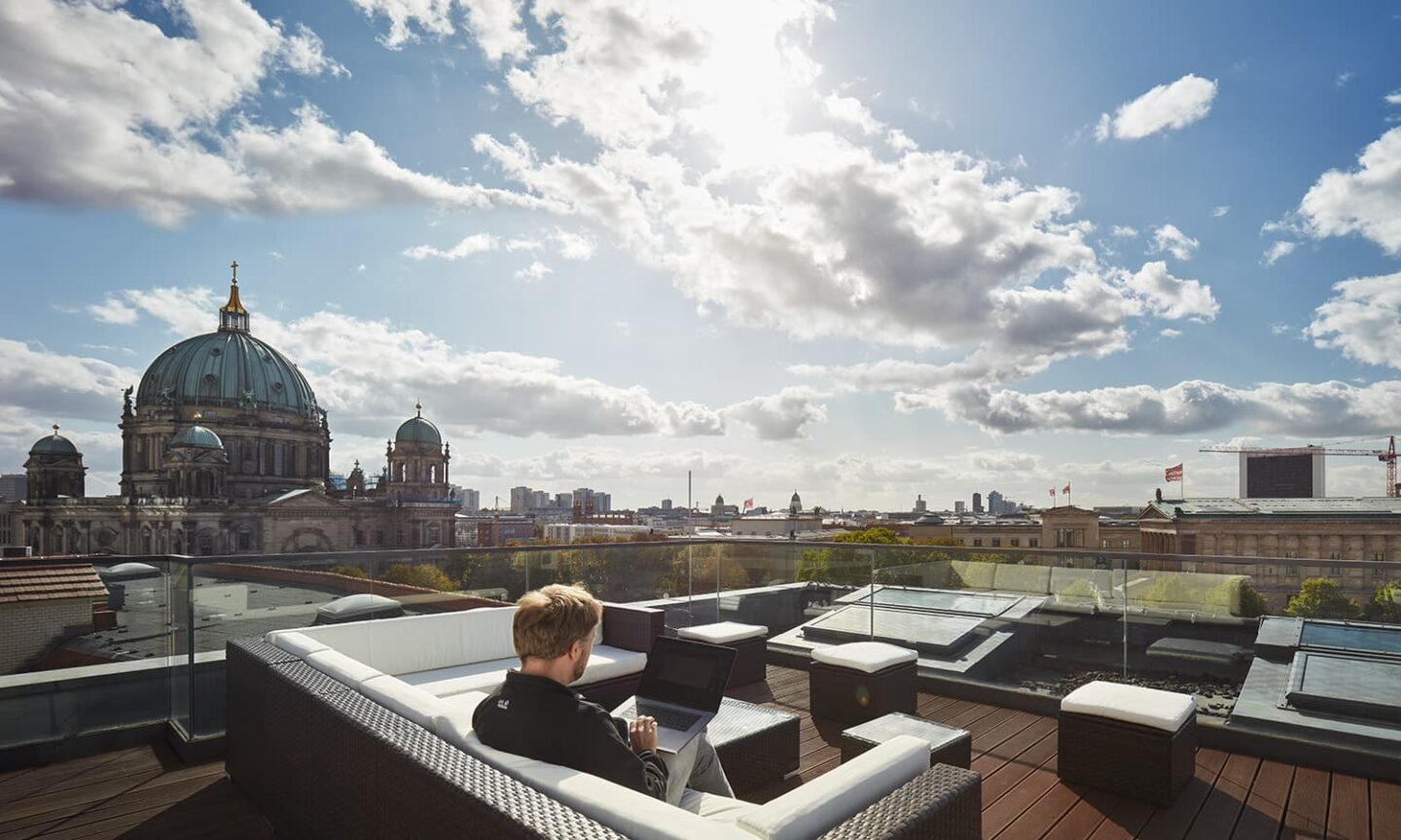 Roof terrace at the CID office, Berlin