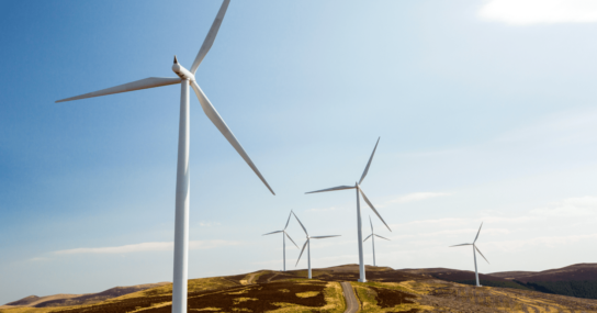 Wind towers to represent ESG